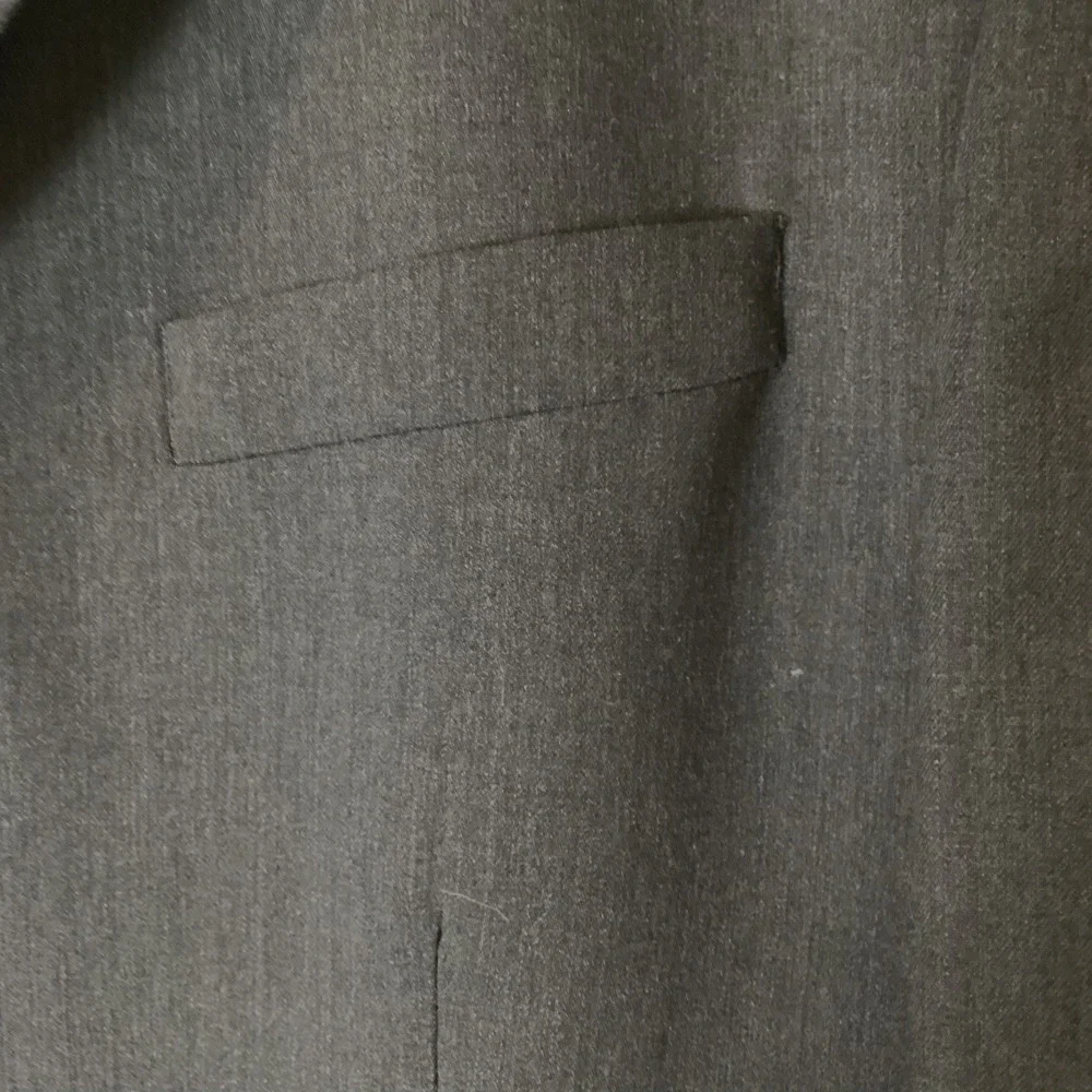 Businesswear Corpcore DKNY ESSENTIALS Blazer 42R Charcoal Gray PURE NEW Wool